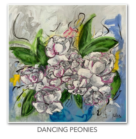 DACING PEONIES