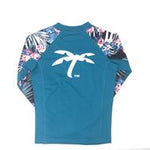 TEAL KIDS PERFORMANCE RASH-GUARD GIRLS
