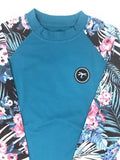 TEAL KIDS PERFORMANCE RASH-GUARD GIRLS